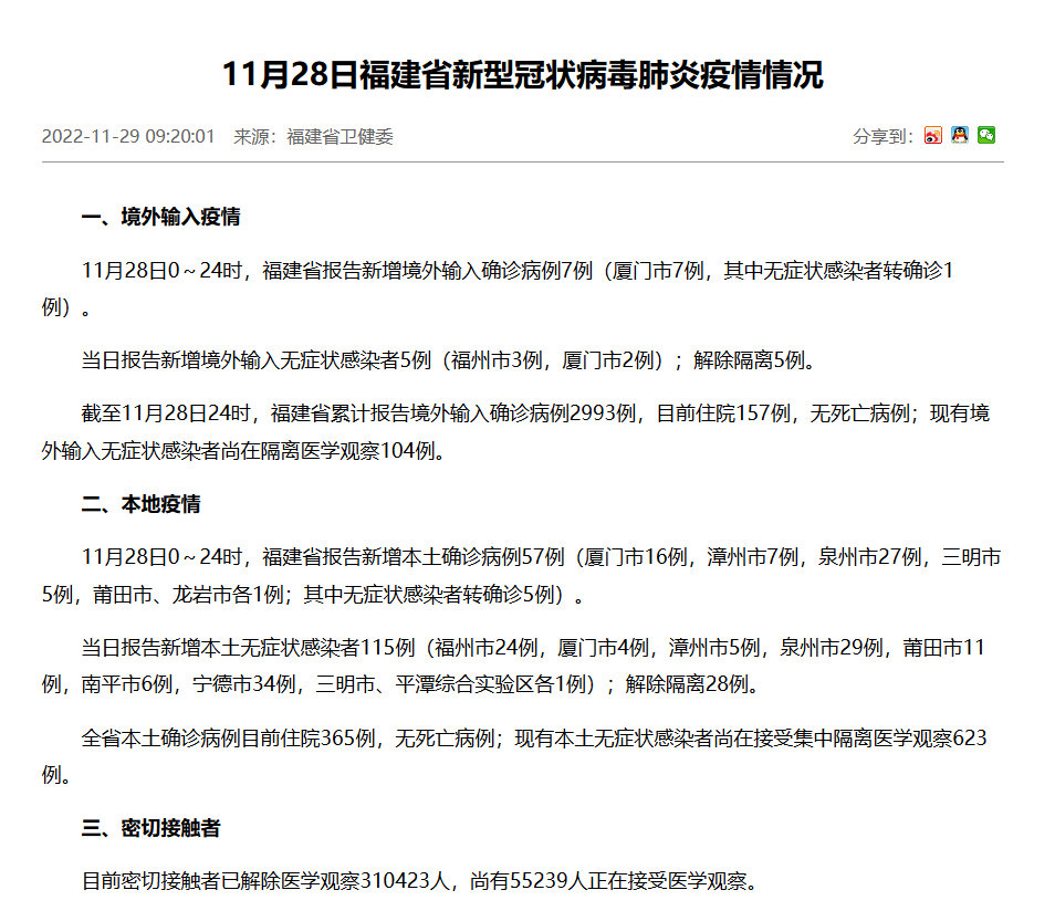 福建役情最新动态更新，疫情实时动态报告